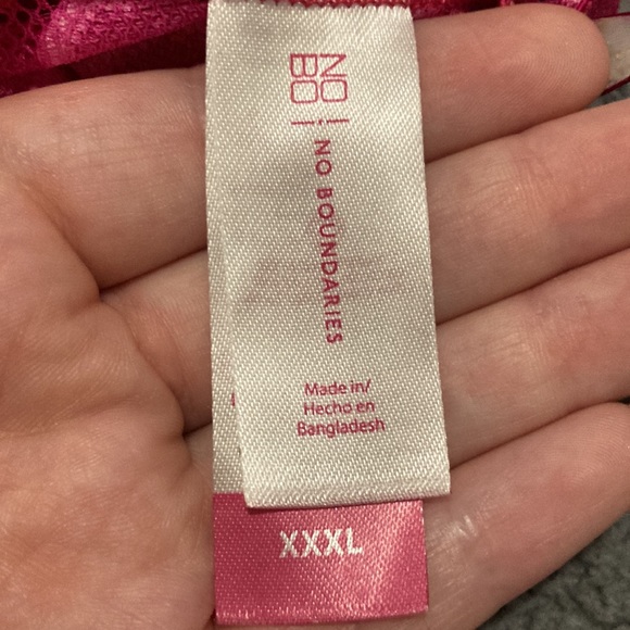 Womens Blue Lace Bralette With Removable Pads Crossover Back Straps Adjustable - Picture 3 of 7